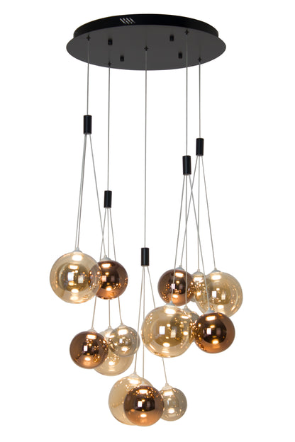 VISIONAL Riipusvalaisin TORINO LUMINOSO | 72W | 8640lm | 3000K | IP20 | Musta