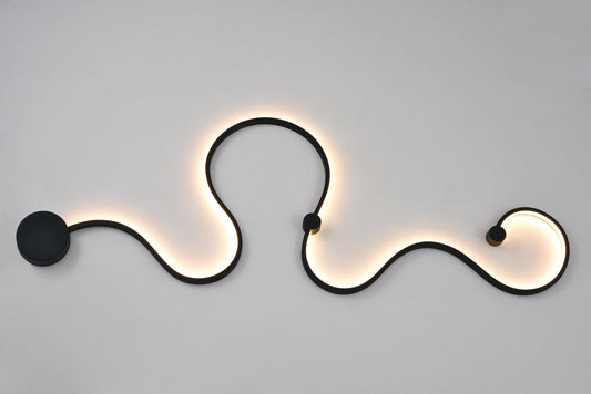 VISIONAL riipusvalaisin ja seinävalaisin BOA LUCE | 18W | 2160lm | 3000K | IP20 | Musta