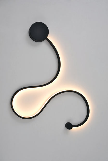 VISIONAL Riipusvalaisin ja Seinävalaisin SERPENTINE LUCE | 11W | 1320lm | 3000K | IP20 | Musta