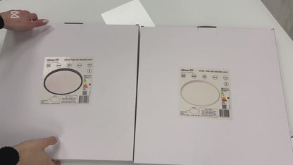 VISIONAL kosteudenkestävä LED-plafondi kattovalaisin PIR-liiketunnistimella | 400x25 mm | 32W | 3840lm | 3CCT | IP44 | Valkoinen