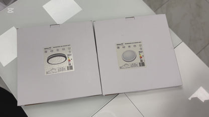 VISIONAL kosteudenkestävä LED-plafondi kattovalaisin | 400x55 mm | 40W | 4800lm | 3CCT | IP65 | Musta