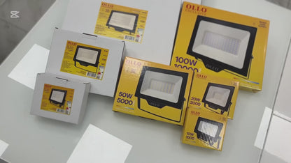 OLLO kosteudenkestävä LED-valonheitin | 10W | 1000lm | 4000K | IP65