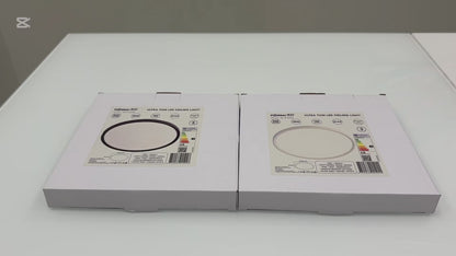 VISIONAL kosteudenkestävä LED-plafondi kattovalaisin | 230x25 mm | 18W | 2160lm | 3CCT | IP44 | Musta